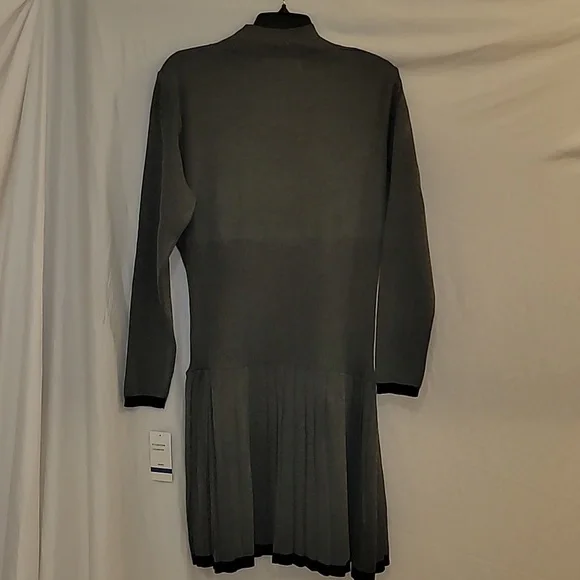 Taylor Heather Grey Mini Sweater Dress - Picture 11 of 11